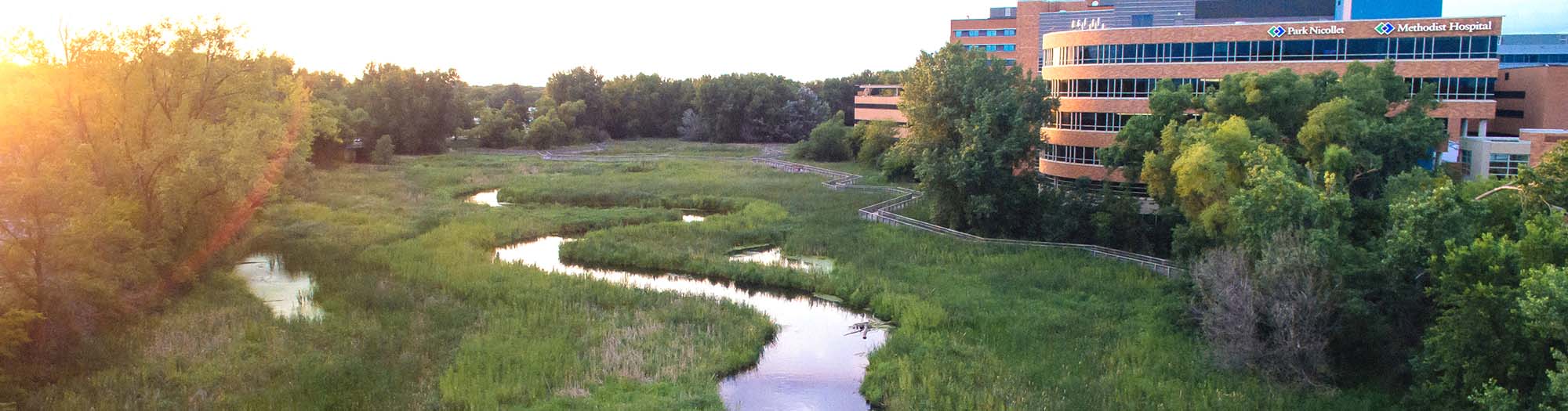 Minnehaha Creek outside Methodist Hospital