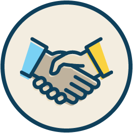 shaking hands icon