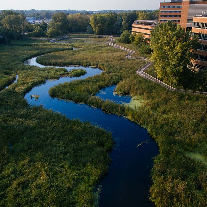 Minnehaha Creek outside Methodist Hospital