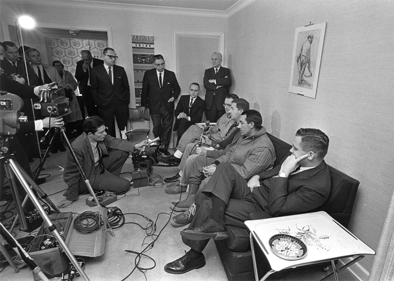 Feb. 16, 1966: Citizens from the Minnehaha Creek Emergency Water Control ask for government action to manage flooding on Minnehaha Creek. Photo credit: Minneapolis Star